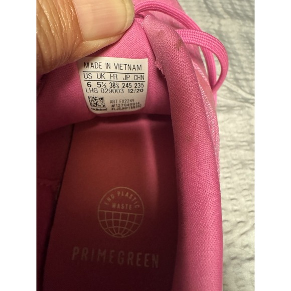 adidas Women's Primegreen Pink Tennis Shoes Size 6‎ - Picture 4 of 6